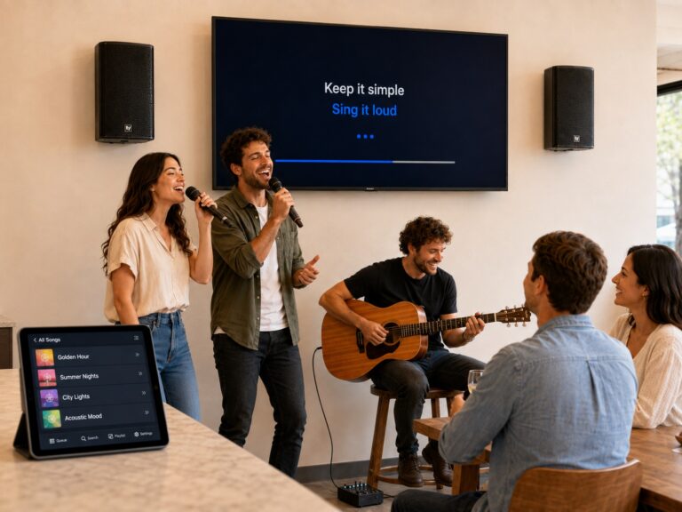 Sonorisation pour animations, concerts acoustiques et karaoké